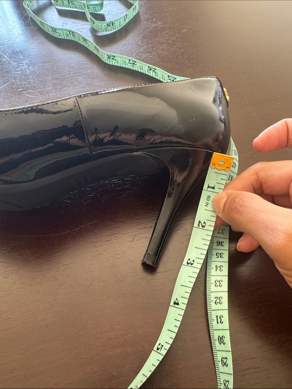 Cole Haan Grand OS Womens 8 Black Patent Pointed Toe Stiletto Pumps Heels - Picture 9 of 9